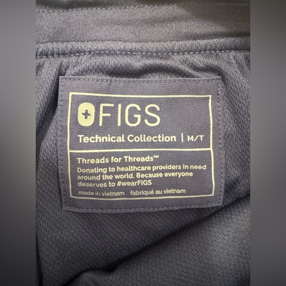 FIGS Zamora FreeX Lined Jogger Scrub Pants Navy Blue Womens Size M/T Medium Tall - Picture 5 of 10